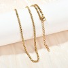304 Stainless Steel Wheat Chains Necklaces for Unisex NJEW-K395-01B-G-3