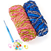 2 Rolls 2 Colors Polyester Knitting Yarn DIY-TA0011-46-2