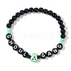 Halloween Acrylic Beads Stretch Bracelets for Women Men QV8903-4-1