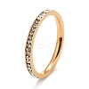 304 Stainless Steel Rhinestone Rings STAS-D178-02G-02-1