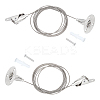 Stainless Steel Adjustable Wall Hooks AJEW-WH0018-88P-1