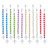 Plane Alloy & ABS Plastic Imitation Pearl Beaded Replacement Zipper Sliders HJEW-FH00031-1