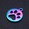 Ion Plating(IP) 304 Stainless Steel Pet Charms STAS-Q201-JN211-2