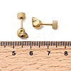 304 Stainless Steel Skull Stud Earrings EJEW-C166-01G-5