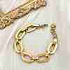 304 Stainless Steel Cable Chain Bracelets for Women BJEW-S173-02A-G-1