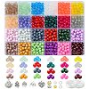 DIY Glass Beads & Alloy Pendant Bracelets Jewelry Making Kits DIY-FS0006-25-1
