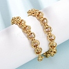 8MM 304 Stainless Steel Twisted Double Rolo Chain Necklaces for Women NJEW-G194-05G-02-2