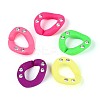 Opaque Opaque Spray Painted Acrylic Crystal Rhinestone Linking Rings OACR-T031-02M-1