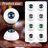 8Pcs 4 Colors Acrylic Craft Eye DOLL-GA0001-17B-2