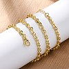 Brass Cable Chain Necklaces for Women NJEW-K282-02G-3