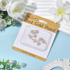 10Pcs Brass Micro Pave Clear Cubic Zirconia Snowflake Pendants KK-BBC0021-78-6