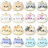 16Pcs 8 Colors Painted Alloy Pendants FIND-FS0001-97-1