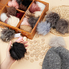 36Pcs 18 Cplors Faux Fox Fur Soft Pompom Ball AJEW-OC0013-65-4
