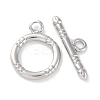 Rack Plating Eco-Friendly Brass Toggle Clasps KK-S403-16P-2