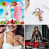 30Pcs 5 Styles Opaque Resin Pendants RESI-CJ0002-30-7
