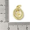 Brass Micro Pave Cubic Zirconia Pendants KK-M283-29C-02-3