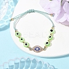 Resin Evil Eye Braided Bead Bracelets for Women BJEW-FS00018-04-2