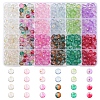 552Pcs 11 Colors Frosted Baking Paint Glass Beads DGLA-FS0001-14-1