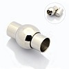 Tarnish Resistant Column 304 Stainless Steel Magnetic Bracelet Clasps STAS-O035-09-2