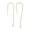Rack Plating Brass Ear Wire KK-C081-08G-1