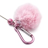 Aluminum Alloy Pom Pom Ball Beadable Keychain Bar HJEW-Q001-01A-3