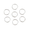 Brass Closed Jump Rings KK-D257-01P-09-1