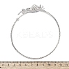 Lotus Alloy Arm Cuff Bangles for Girl Women LS-AJEW-A063-01D-P-5