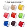 9 Rolls 9 Colors Waxed Polyester Cords YC-PH0002-24-1.5mm-2