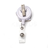 Christmas Glove Glitter Powder Felt & ABS Plastic Badge Reel AJEW-I053-02-2