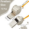 Iron Whistle with Rope NJEW-CN0001-11B-2
