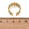 Stainless Steel Adjustable Cuff Rings for Women RJEW-B126-02G-5