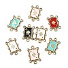 20Pcs 5 Colors Alloy Crystal Rhinestone Spades Connector Charms FIND-CJ0003-05-9