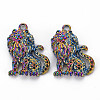 Alloy Pendant Rhinestone Settings PALLOY-S180-081-NR-2