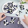 26Pcs Towel Embroidery Style Cloth Iron on/Sew on Patches DIY-GO0002-02-3