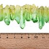 Two Tone Spray Painted Natural Quartz Crystal Points Beads Strands G-Q610-03D-4