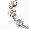 Trendy Tibetan Style Flower Anklets AJEW-AN00083-2