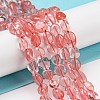 Cherry Quartz Glass Beads Strands LS-G-P497-01A-10-2