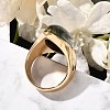 Resin Horse Eye Finger Rings RJEW-R006-01G-02-3