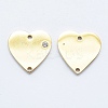 316 Surgical Stainless Steel Micro Pave Cubic Zirconia Links connectors STAS-K178-15G-2