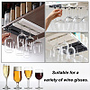 2Pcs Under Cabinet Mount Acrylic Stemware Organizer Holder ODIS-WH0030-19-5