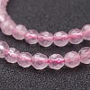 Natural Rose Quartz Beads Strands X-G-G099-F4mm-15-3