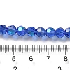 Electroplate Transparent Glass Beads Strands EGLA-A035-T6mm-L21-4