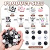 Cow Themed Silicone and  Acrylic and Resin Beads Sets DIY-CJ0002-44-2