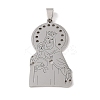 Non-Tarnish 201 Stainless Steel Pendants STAS-A094-01A-P-1
