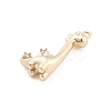 Brass Micro Pave Cubic Zirconia Pendants KK-M306-06G-10-2