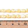 Anti-Tarnish Electroplate Glass Beads Strands X-GLAA-T025-13A-09-4