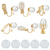 14Pcs Brass Clip-on Earring Findings KK-BBC0012-41-1
