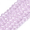 Electroplate Glass Beads Strands EGLA-A034-T4mm-A22-1