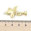 Brass Micro Pave Clear Cubic Zirconia Fold Over Clasps KK-U059-12G-3