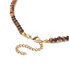 Natural Tiger Eye Beaded Necklaces NJEW-JN04226-04-4